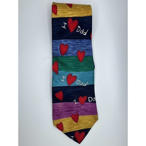 I Love Dad The Save The Children Collection Necktie Length 57" 3.5" Wide‎ Silk